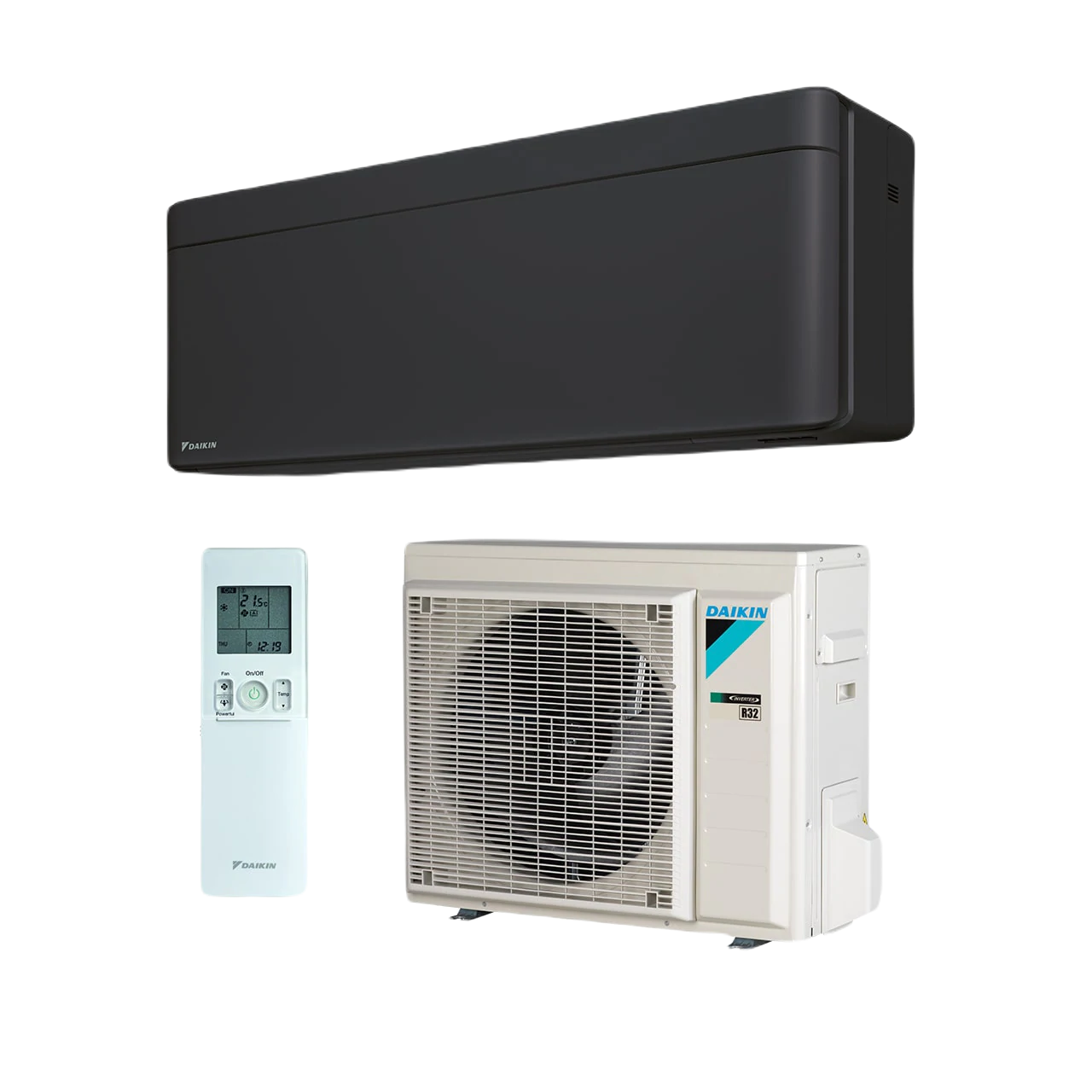 DAIKIN Stylish Mattschwarz - Mono SET